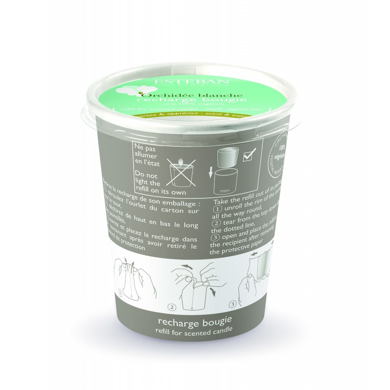 ORCHIDEE BLANCHE Uzupełniacz do świecy zapachowej Esteban Paris Parfums