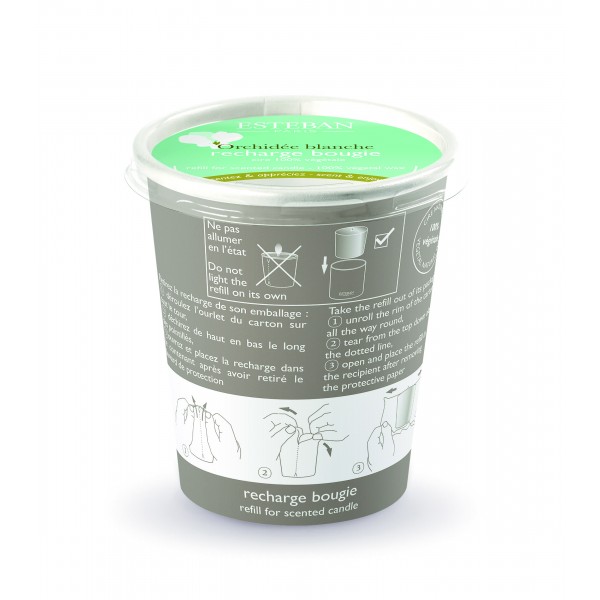 ORCHIDEE BLANCHE Uzupełniacz do świecy zapachowej Esteban Paris Parfums