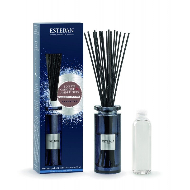 CASHMERE WOOD & AMBERGRIS Pałeczki zapachowe 75 ml Esteban Paris Parfums