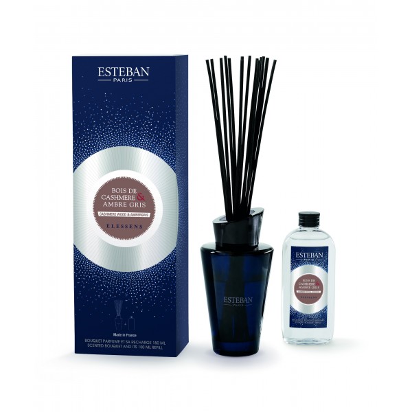 CASHMERE WOOD & AMBERGRIS Pałeczki zapachowe 150 ml Esteban Paris Parfums