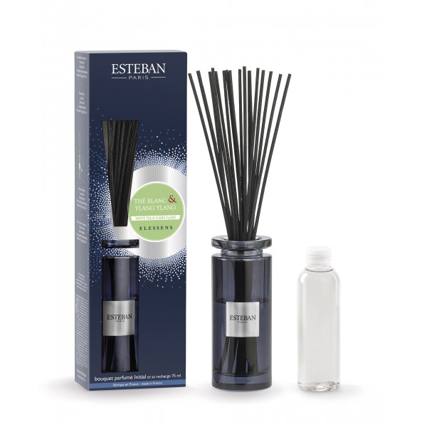 WHITE TEA & YLANG YLANG Pałeczki zapachowe 75 ml Esteban Paris Parfums